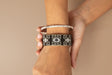 ETKIE Silver Beaded Metal Bangle